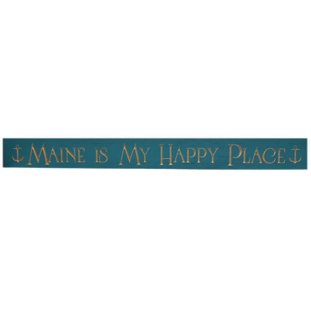 36" USA MAINE IS MY HAPPY PLACE SIGN