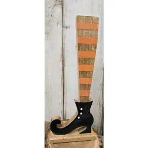 Striped Witchy Boot 16x6.5in 1