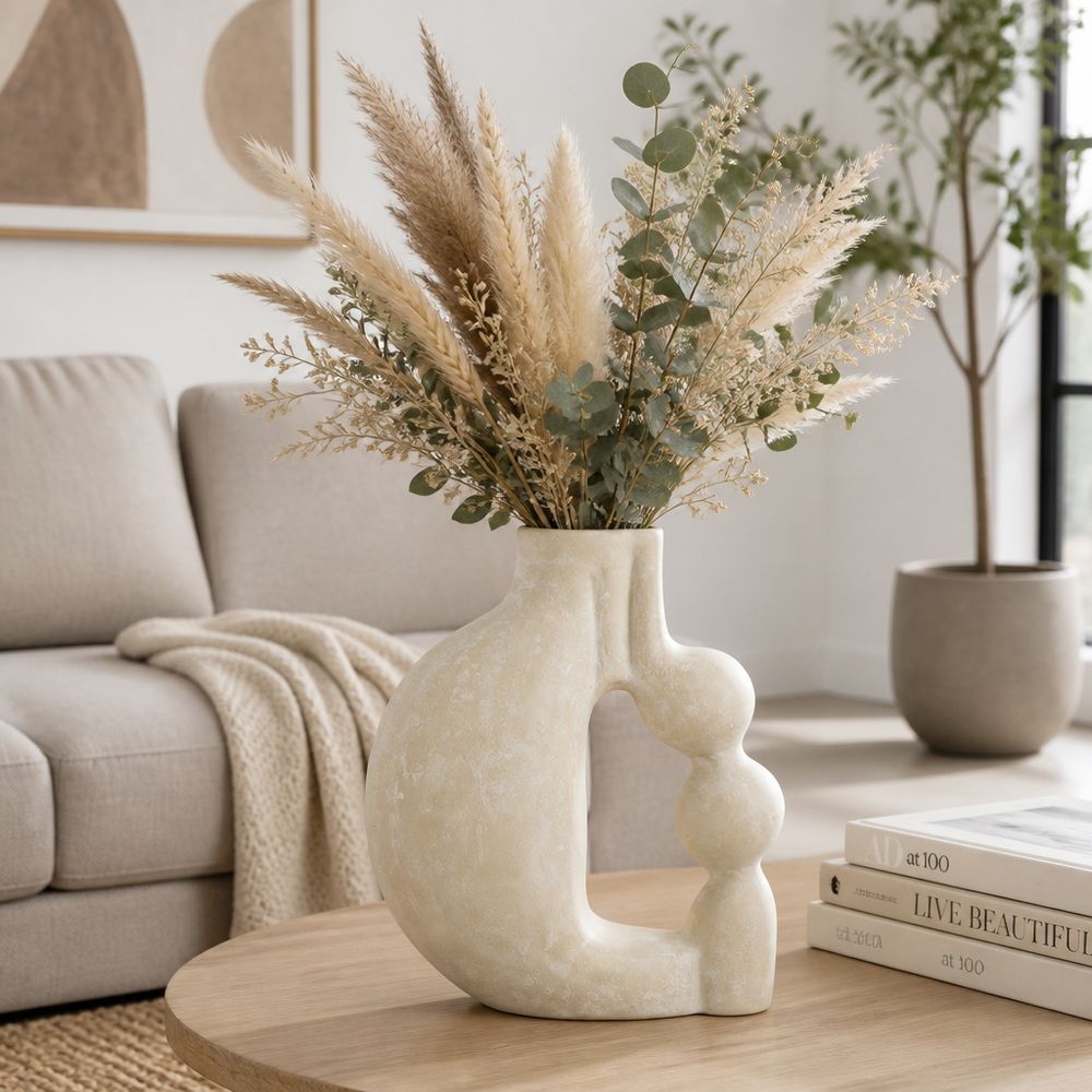 FERNMOOR IVORY VASE 14 (IN)