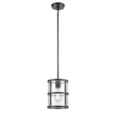 Solace 7″ Wide 1-Light Mini Pendant - Matte Black