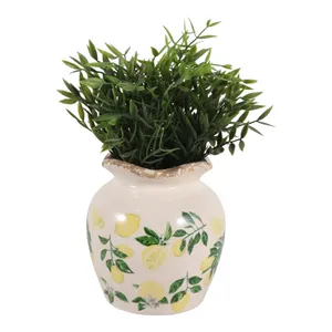 ROSEOAK YELLOW VASE 7 (IN) 3