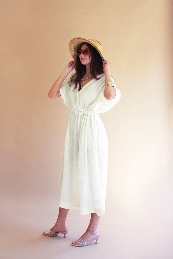 Jumper with Drawstring Waist / Cotton