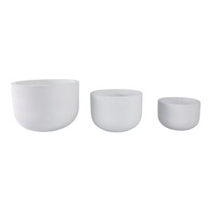 KIRA SET OF 3 WHITE PLANTER 11 (IN) 1