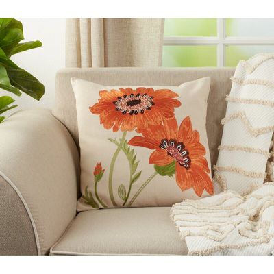 Arrie Embroidered Throw Pillow