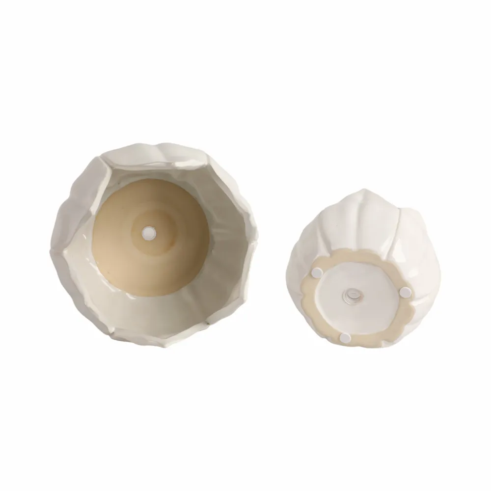 GENTRYWIND SET OF 2 WHITE PLANTER 8 (IN)