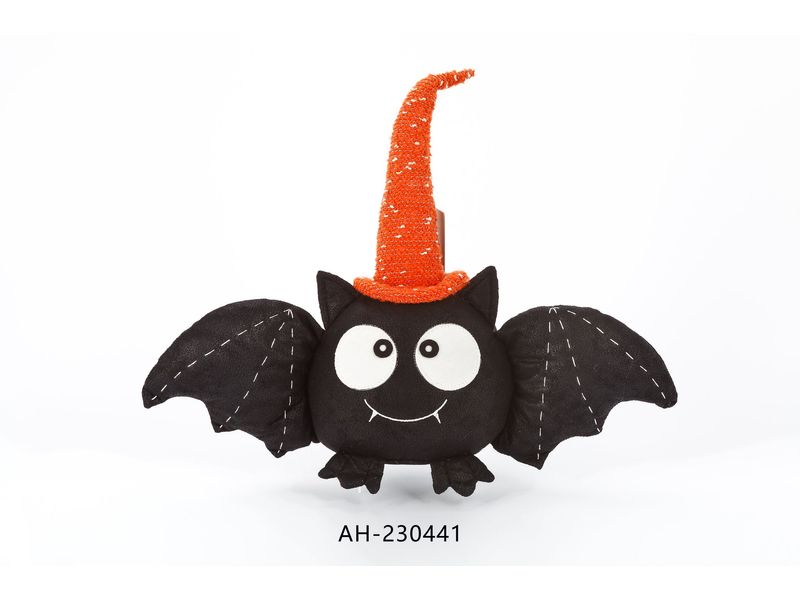 16" Halloween Plush Bat with Hat 3