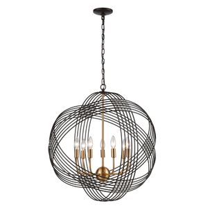 Concentric 26'' Wide 7-Light Chandelier - Oil Rubbed Bronze 1