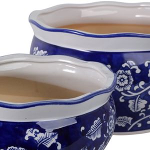 HENLEYDALE SET OF 2 BLUE PLANTER 7 (IN) 7