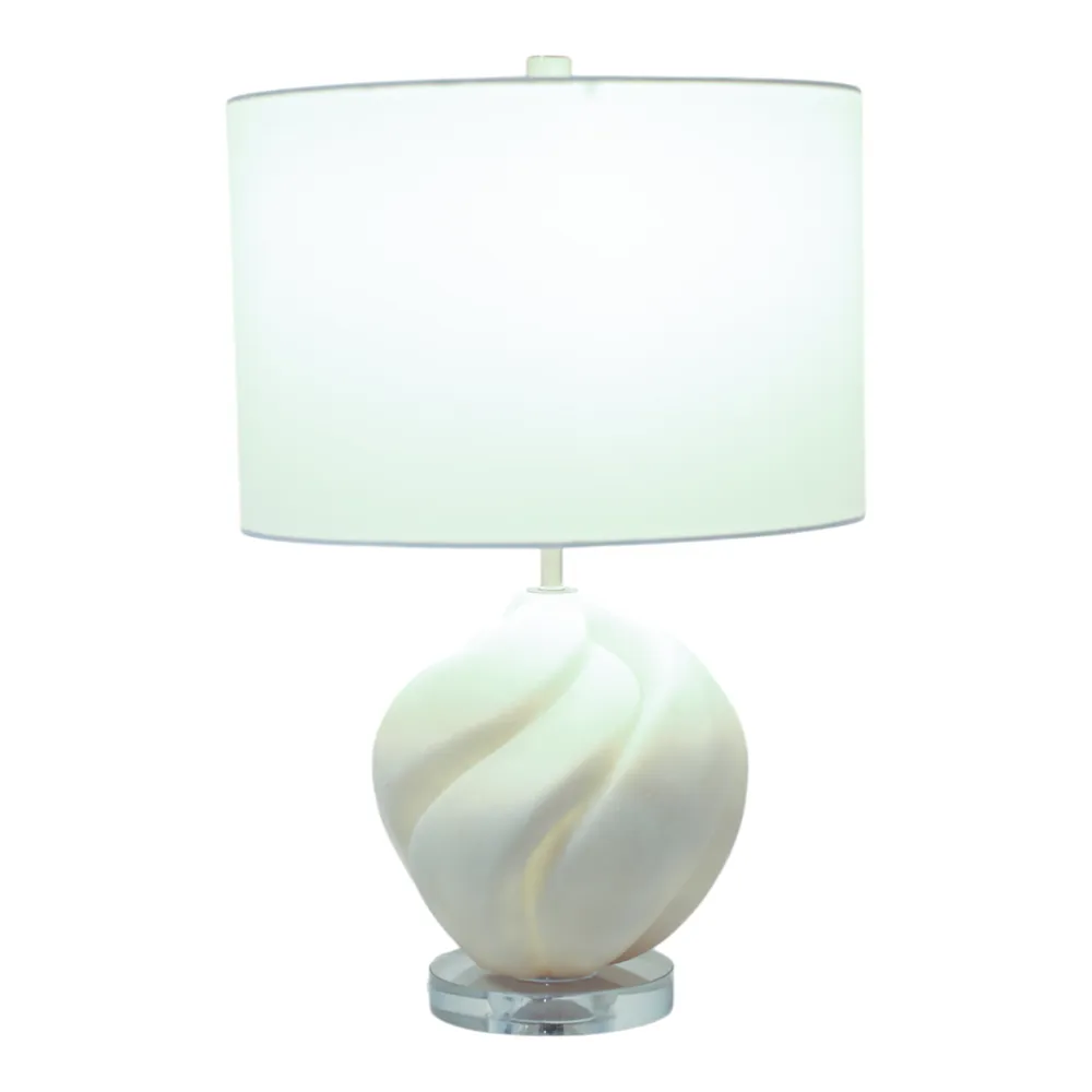 ELLENOAK WHITE LAMP 21 (IN)