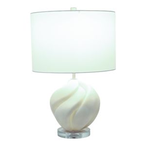 ELLENOAK WHITE LAMP 21 (IN) 3