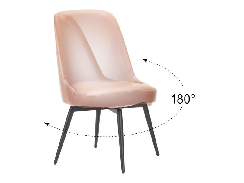 Keppel Swivel Dining Chair Brown 8
