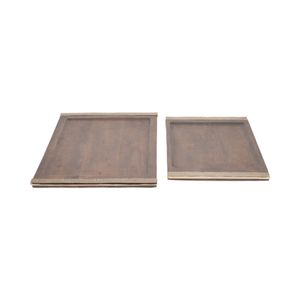 ALDENTON SET OF 2 BROWN TRAY 1 (IN) 5