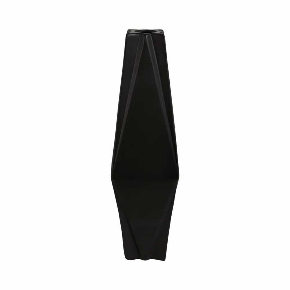 TARASIDE BLACK VASE 21 (IN)