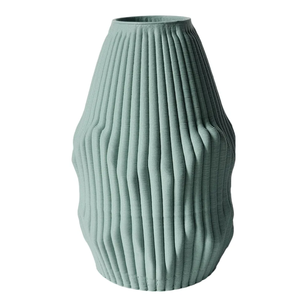 RUBYLEY GREEN VASE 9 (IN)