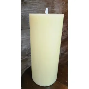 Cream Moving Flame LED Candle 5x11.5in 2