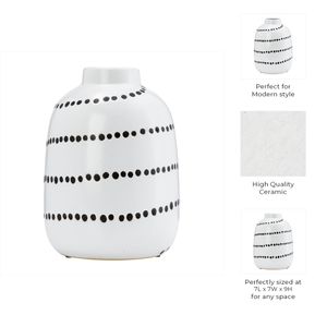 FALTONRUN BLACK VASE 9 (IN) 10