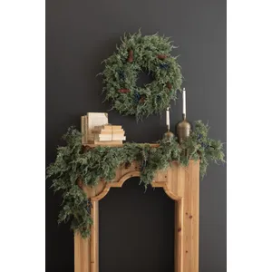 Artificial Juniper Christmas Garland with Berries 2