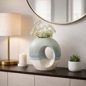 CHLOEOAK BLUE VASE 10 (IN) 13