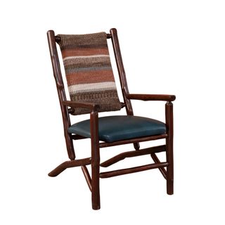 Hickory Log Switchback Chair - Customer Fabric