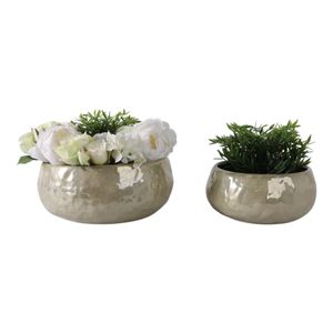 ELDREDCROSS SET OF 2 GREEN PLANTER 5 (IN) 3