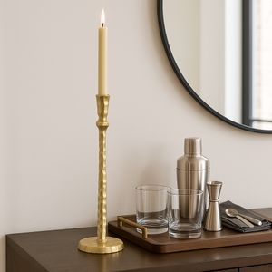 CALECREST GOLD CANDLE HOLDER 15 (IN) 2