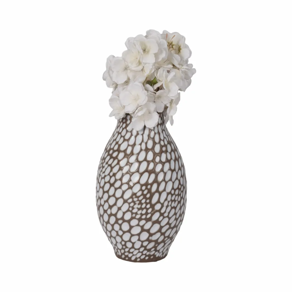 HARPERMILL BROWN VASE 10 (IN)