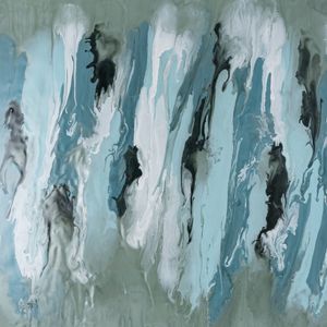 Spindrift Dimensional Wall Art - Set of 3 Seafoam Green Enamel 6