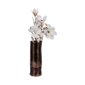 HAMDENWAY BRONZE GLASS VASE 14 (IN) 3