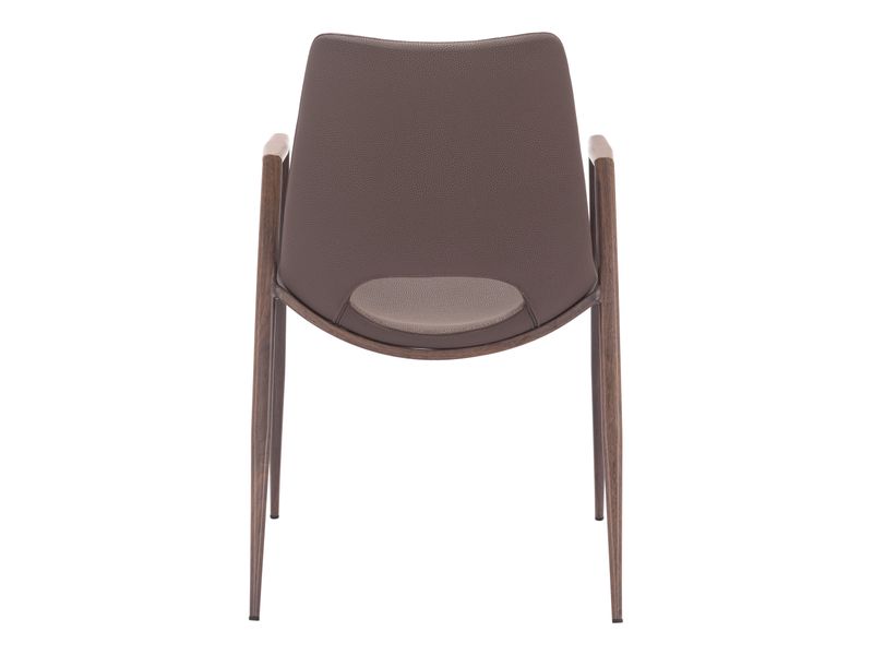 Desi Dining Chair Brown & Walnut 5