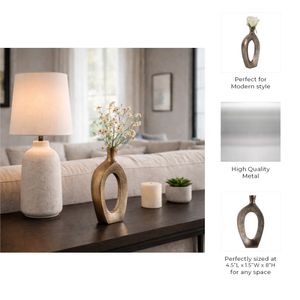 ALBAFORD GOLD VASE 8 (IN) 11