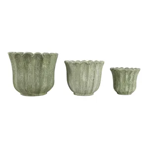 CASPERBROOK SET OF 3 GREEN PLANTER 13 (IN) 4