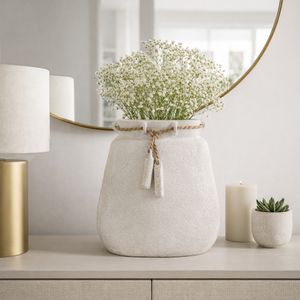 OLIVER WHITE VASE 16 (IN) 13