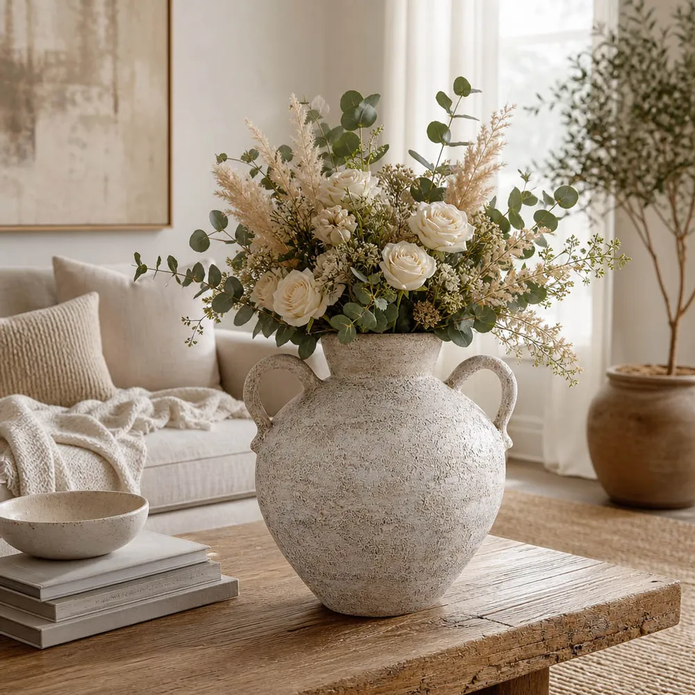 BURTONHOLM IVORY VASE 16 (IN)