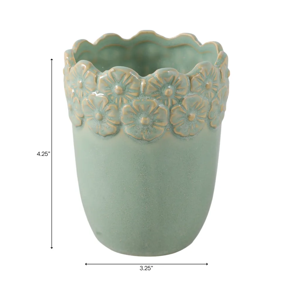 DUNBARMILL GREEN PENCIL CUP 5 (IN)
