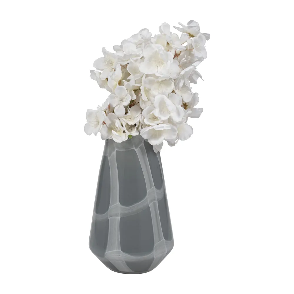 DIGBYDALE GRAY GLASS VASE 9 (IN)