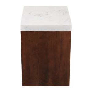 BAKERCLIFF WHITE TABLE 23 (IN) 6