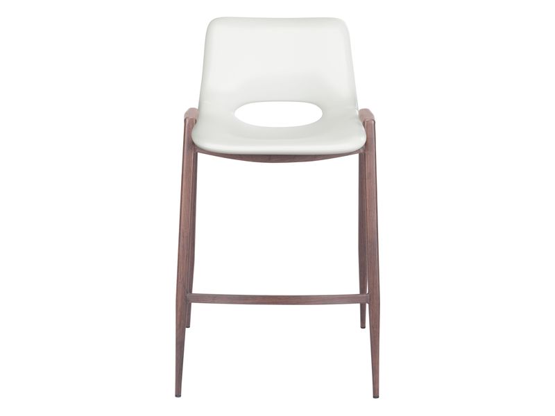 Desi Counter Stool White & Walnut 4