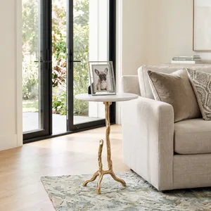 BRAE WHITE TABLE 22 (IN) 9