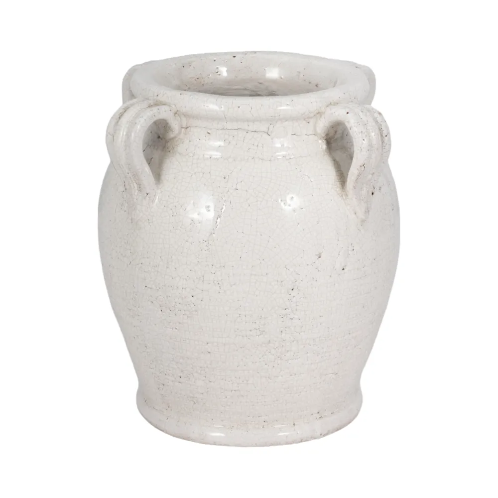 COHENWAY WHITE VASE 10 (IN)