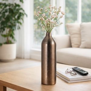 TROYROSE BLACK VASE 18 (IN) 9