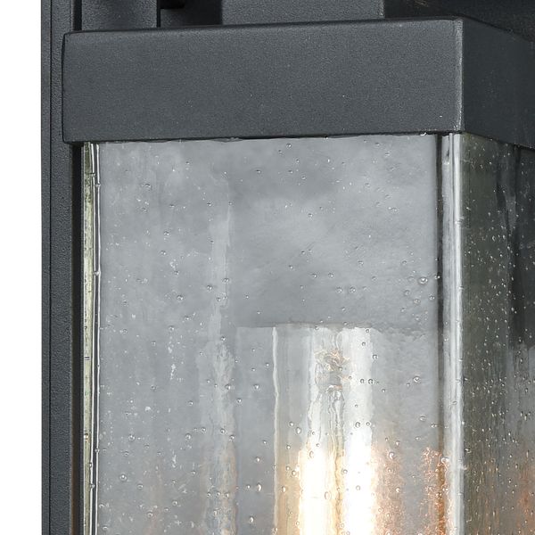 Overton 12'' High 1-Light Outdoor Sconce - Matte Black