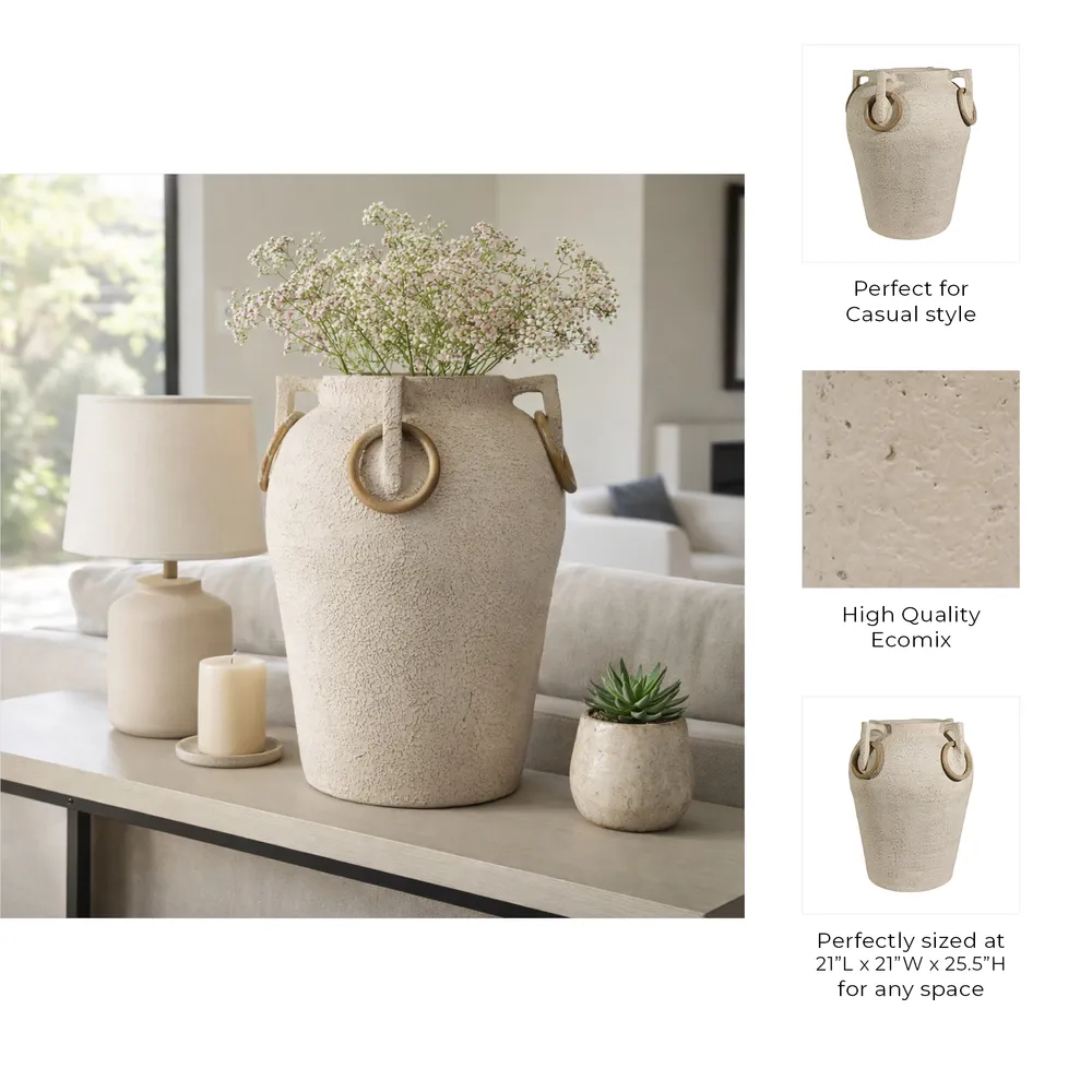 JASPERGROVE IVORY VASE 26 (IN)