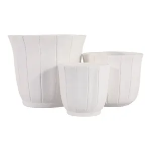 DALEHAM SET OF 3 WHITE PLANTER 13 (IN) 6