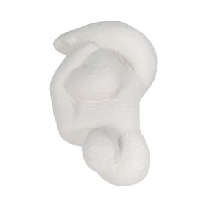 10" RAISED ARM POSING FIGURE, WHITE 7
