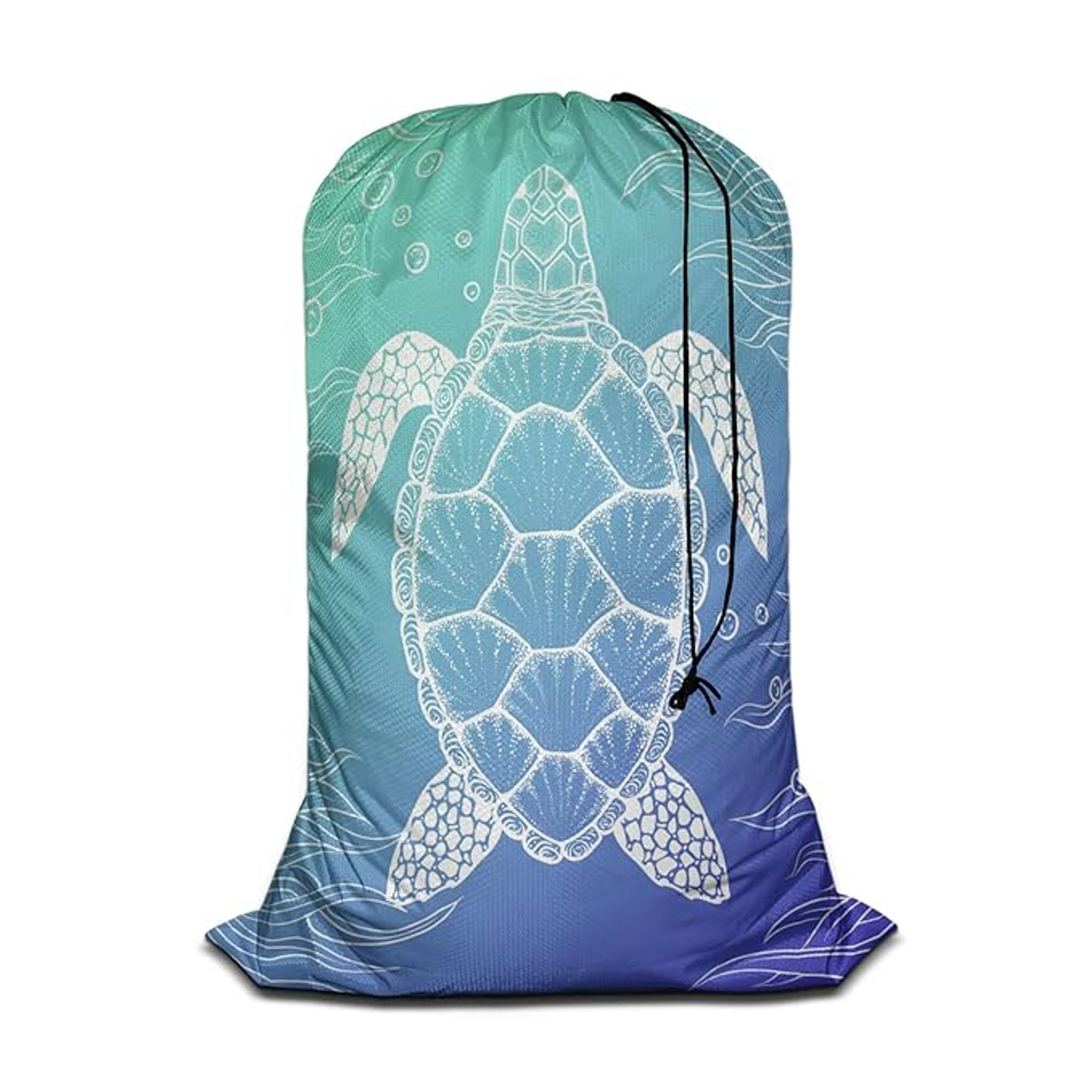 DIGITAL PRINT MESH XL BEACH DUFFLE - ISLAND TIME TURTLE