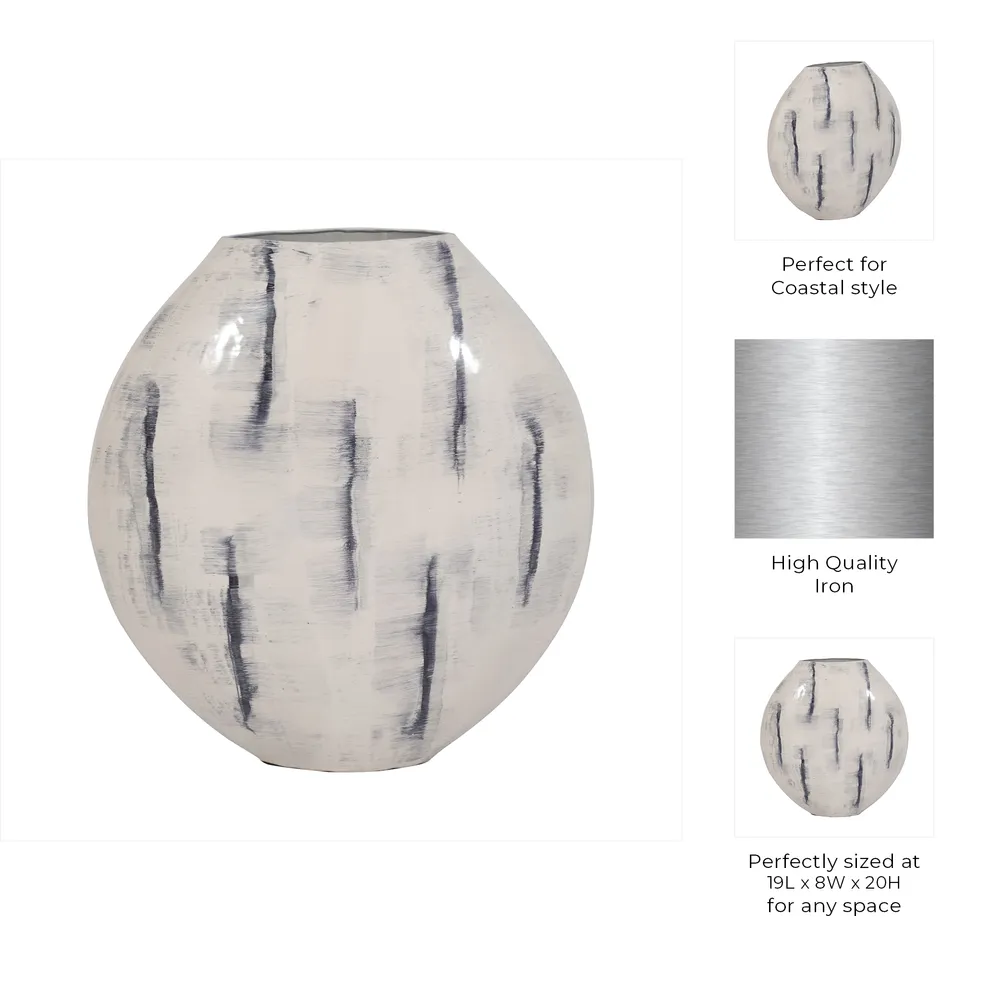 GORTONHAM WHITE VASE 20 (IN)