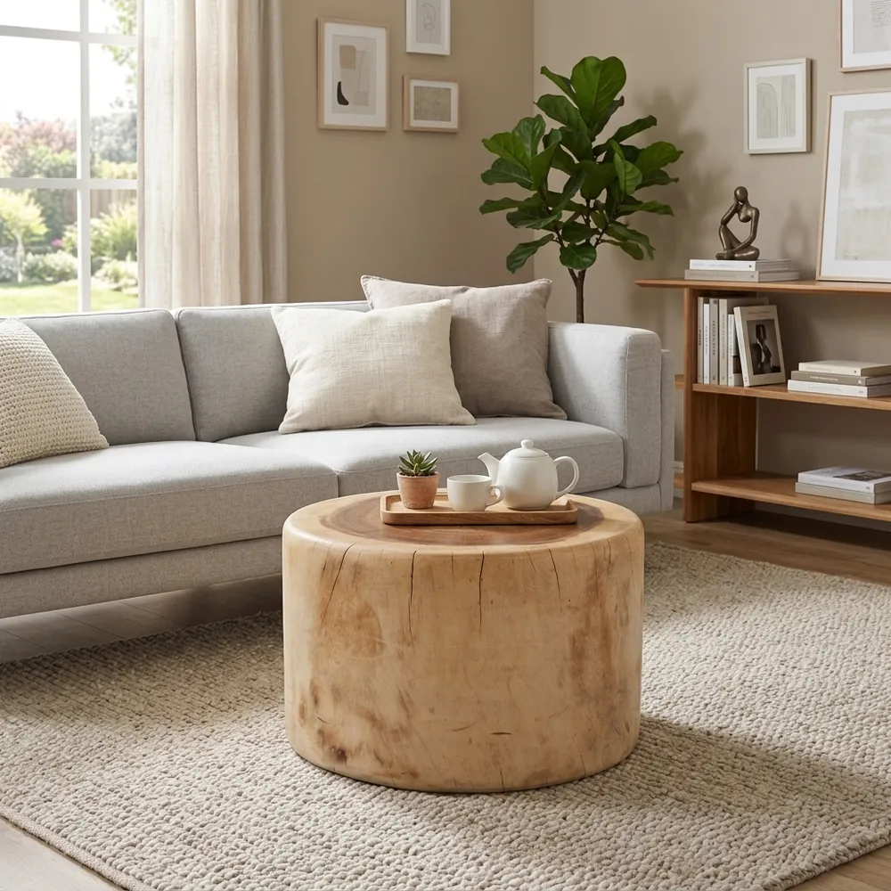 DUNLAPSIDE BROWN COFFEE TABLE 16 (IN)