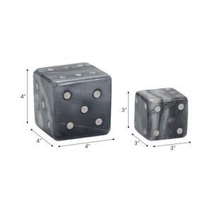 HAROLDPORT SET OF 2 GRAY GAMES 4 (IN) 10