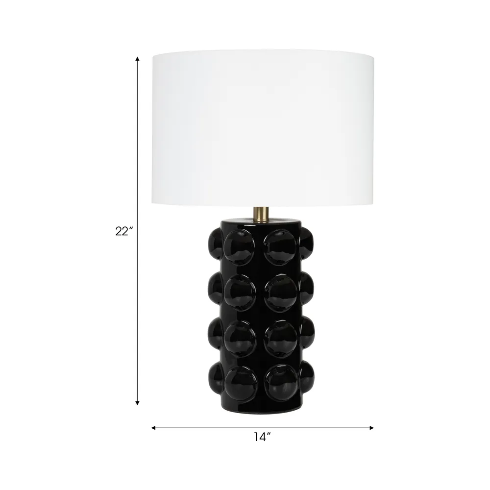 TUCKERPORT BLACK LAMP 22 (IN)