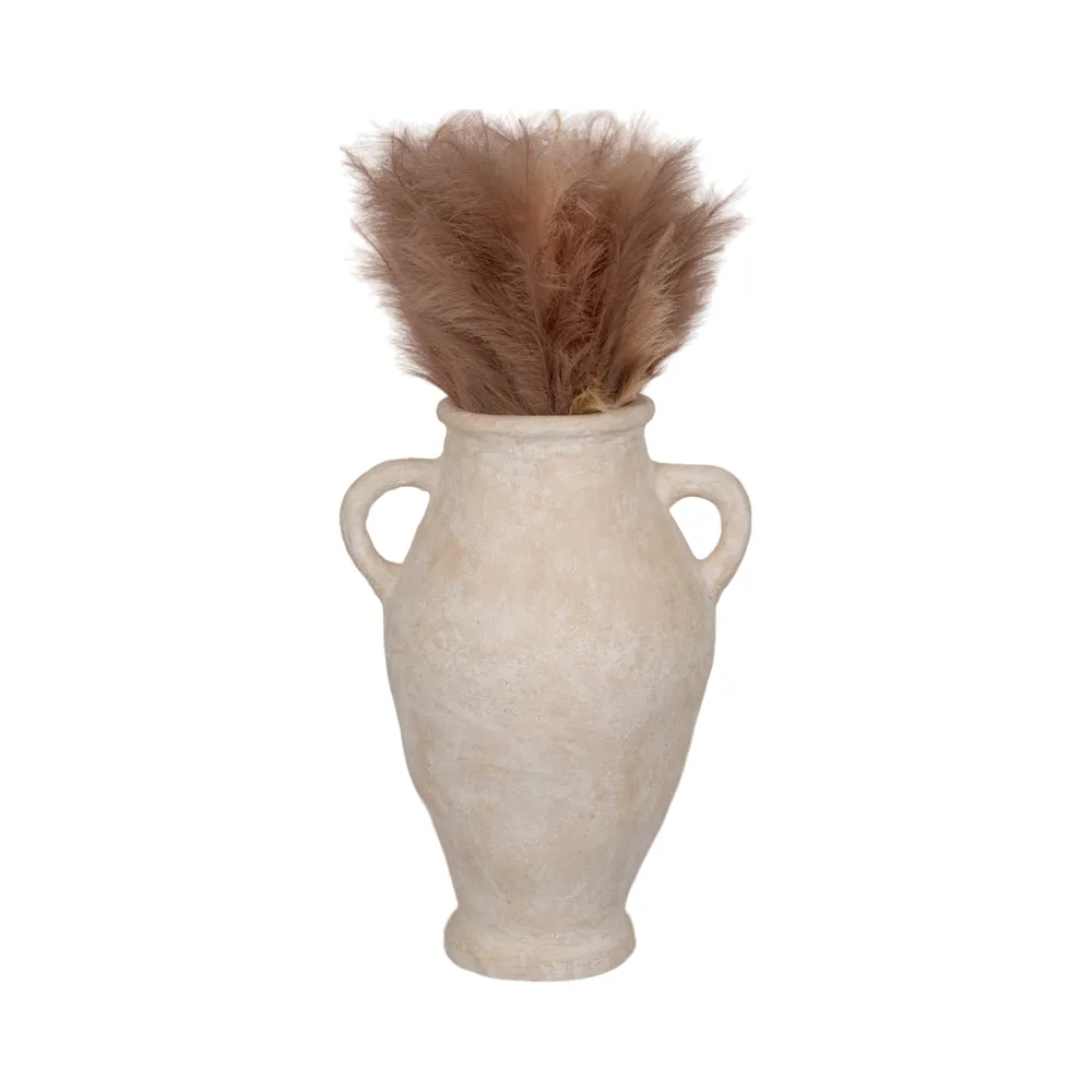 NATESTONE WHITE VASE 31 (IN)
